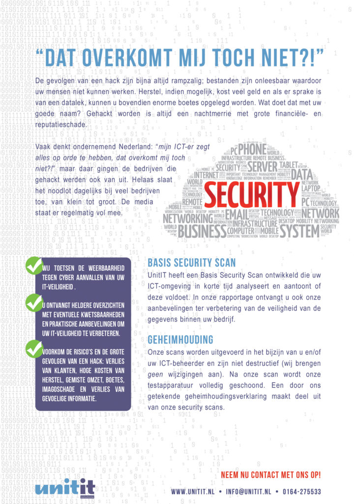 IS Security scan flyer